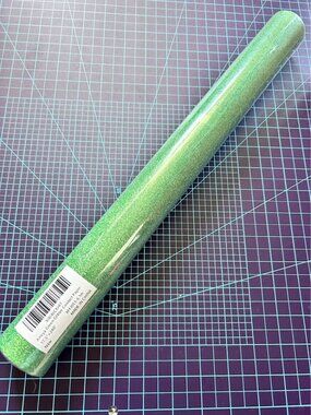 Green Glitter Vinyl Contact Paper 17.3"×240" Self Adhesive Sparkly Stick